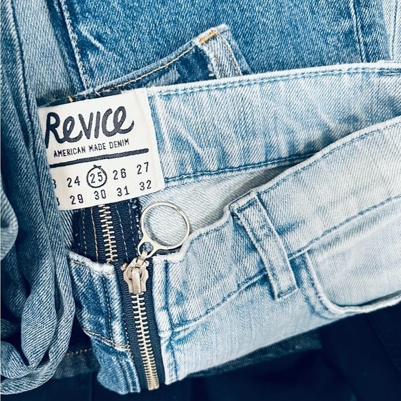 Revice Ying Yang Tokyo Wash Crops Full Zip 2 Toned Jeans Size 25 Women's - Picture 5 of 15